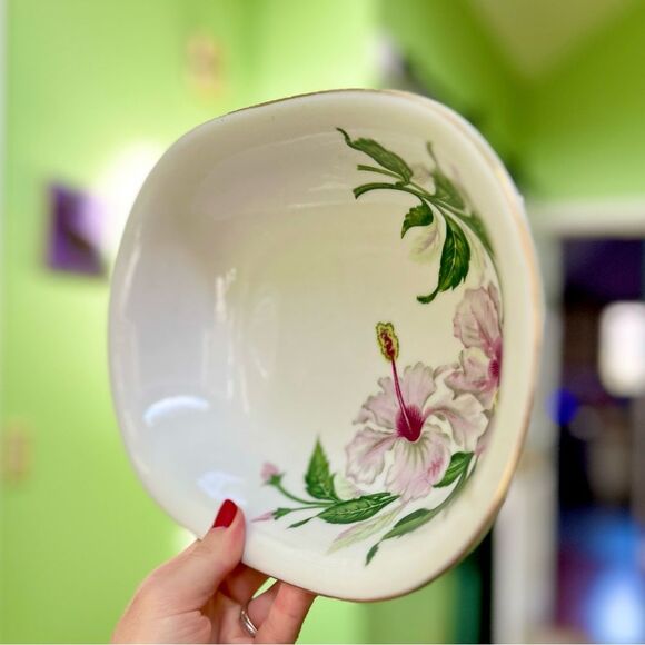 Rewcrest Oval Floral Vintage Collectible Kitchen Serving Oval Dish Plate Bowl - Picture 2 of 7